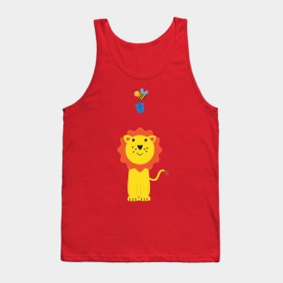 Lion and bee Tank Top